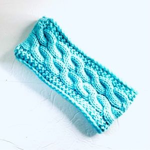 Black Canyon Outfitters Light Teal Sherpa Winter Knit Headband